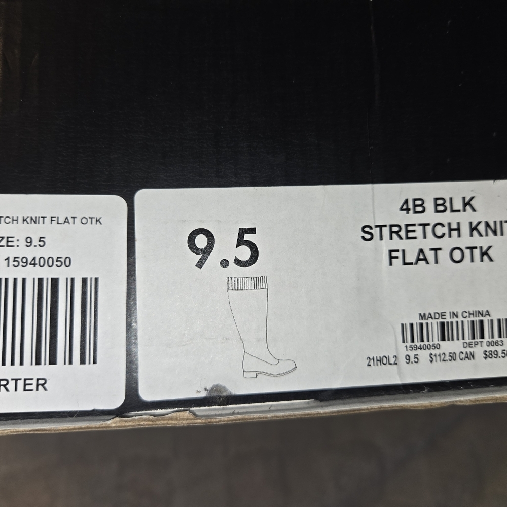 Torrid Black Thigh High Boots. Size 9.5. New in original box